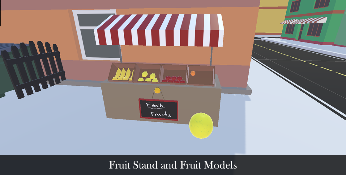 Fruit Stand and Fruit Models Image